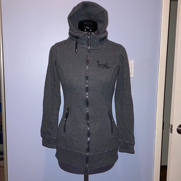 Triple Five Soul Other - TRIPLE FIVE SOUL zip up sweater with thumb holes, size Lg (Junior, 12/14)